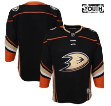 Lasten Anaheim Ducks Blank Pelipaita Musta Premier Koti