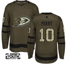 Lasten Anaheim Ducks Corey Perry 10 Pelipaita Camo Green Authentic