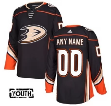 Lasten Anaheim Ducks Custom Pelipaita Musta Authentic