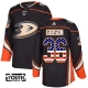 Lasten Anaheim Ducks John Gibson 36 Pelipaita USA Flag Fashion Musta Authentic