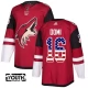 Lasten Arizona Coyotes Max Domi 16 Pelipaita USA Flag Fashion Punainen Authentic
