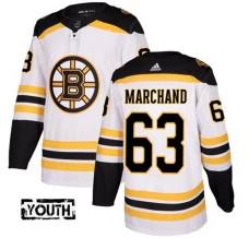 Lasten Boston Bruins Brad Marchand 63 Pelipaita Valkoinen Authentic