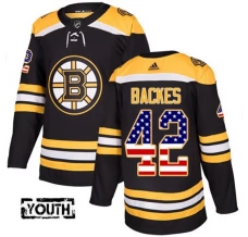 Lasten Boston Bruins David Backes 42 Pelipaita USA Flag Fashion Musta Authentic