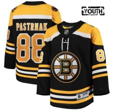 Lasten Boston Bruins David Pastrnak 88 Pelipaita Musta Premier Koti