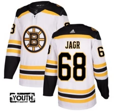 Lasten Boston Bruins Jaromir Jagr 68 Pelipaita Valkoinen Authentic