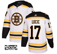 Lasten Boston Bruins Milan Lucic 17 Pelipaita Valkoinen Authentic