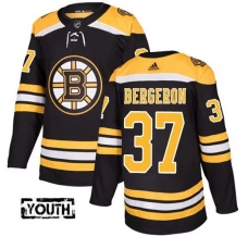 Lasten Boston Bruins Patrice Bergeron 37 Pelipaita Musta Authentic
