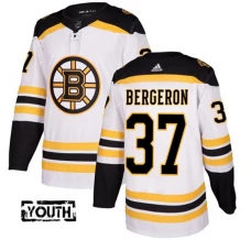Lasten Boston Bruins Patrice Bergeron 37 Pelipaita Valkoinen Authentic