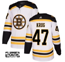Lasten Boston Bruins Torey Krug 47 Pelipaita Valkoinen Authentic