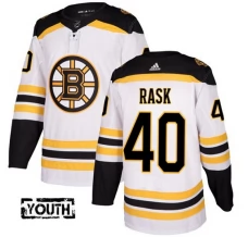 Lasten Boston Bruins Tuukka Rask 40 Pelipaita Valkoinen Authentic