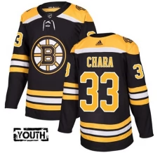 Lasten Boston Bruins Zdeno Chara 33 Pelipaita Musta Authentic