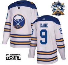Lasten Buffalo Sabres Evander Kane 9 Pelipaita 2018 Winter Classic Patch Valkoinen Authentic