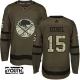 Lasten Buffalo Sabres Jack Eichel 15 Pelipaita Camo Green Authentic