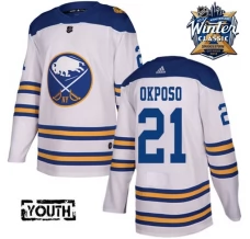 Lasten Buffalo Sabres Kyle Okposo 21 Pelipaita 2018 Winter Classic Patch Valkoinen Authentic