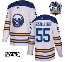Lasten Buffalo Sabres Rasmus Ristolainen 55 Pelipaita 2018 Winter Classic Patch Valkoinen Authentic