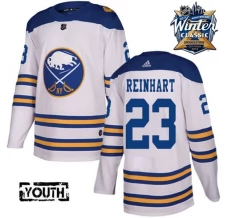 Lasten Buffalo Sabres Sam Reinhart 23 Pelipaita 2018 Winter Classic Patch Valkoinen Authentic