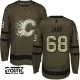 Lasten Calgary Flames Jaromir Jagr 68 Pelipaita Camo Green Authentic