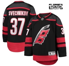 Lasten Carolina Hurricanes Andrei Svechnikov 37 Pelipaita Musta Premier Koti