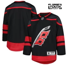 Lasten Carolina Hurricanes Blank Pelipaita 2021-22 Musta Premier Vaihtoehtoinen