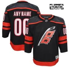 Lasten Carolina Hurricanes Custom Pelipaita Musta Premier Koti
