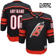 Lasten Carolina Hurricanes Custom Pelipaita Musta Premier Koti