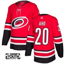 Lasten Carolina Hurricanes Sebastian Aho 20 Pelipaita Punainen Authentic