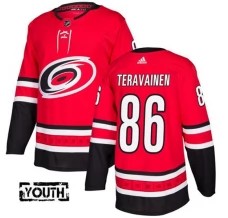 Lasten Carolina Hurricanes Teuvo Teravainen 86 Pelipaita Punainen Authentic