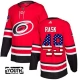 Lasten Carolina Hurricanes Victor Rask 49 Pelipaita USA Flag Fashion Punainen Authentic