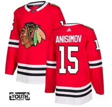 Lasten Chicago Blackhawks Artem Anisimov 15 Pelipaita Punainen Authentic