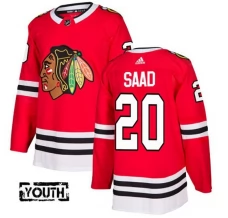 Lasten Chicago Blackhawks Brandon Saad 20 Pelipaita Punainen Authentic