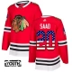 Lasten Chicago Blackhawks Brandon Saad 20 Pelipaita USA Flag Fashion Punainen Authentic