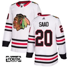 Lasten Chicago Blackhawks Brandon Saad 20 Pelipaita Valkoinen Authentic