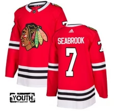 Lasten Chicago Blackhawks Brent Seabrook 7 Pelipaita Punainen Authentic