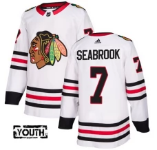 Lasten Chicago Blackhawks Brent Seabrook 7 Pelipaita Valkoinen Authentic
