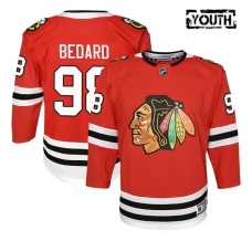 Lasten Chicago Blackhawks Connor Bedard 98 Pelipaita Punainen Premier Koti