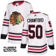 Lasten Chicago Blackhawks Corey Crawford 50 Pelipaita Valkoinen Authentic