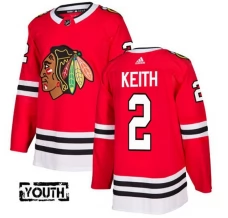 Lasten Chicago Blackhawks Duncan Keith 2 Pelipaita Punainen Authentic