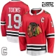 Lasten Chicago Blackhawks Jonathan Toews 19 Pelipaita Captain Patch Punainen Breakaway Koti