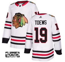 Lasten Chicago Blackhawks Jonathan Toews 19 Pelipaita Valkoinen Authentic