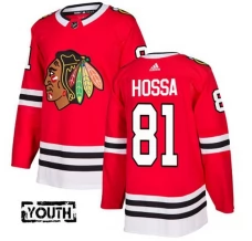Lasten Chicago Blackhawks Marian Hossa 81 Pelipaita Punainen Authentic