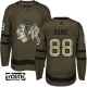 Lasten Chicago Blackhawks Patrick Kane 88 Pelipaita Camo Green Authentic