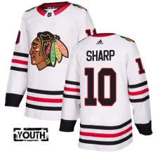 Lasten Chicago Blackhawks Patrick Sharp 10 Pelipaita Valkoinen Authentic