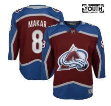 Lasten Colorado Avalanche Cale Makar 8 Pelipaita Burgundy Premier Koti