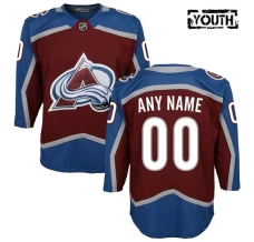 Lasten Colorado Avalanche Custom Pelipaita Burgundy Premier Koti