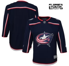 Lasten Columbus Blue Jackets Blank Pelipaita Navy Premier Koti