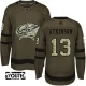 Lasten Columbus Blue Jackets Cam Atkinson 13 Pelipaita Camo Green Authentic
