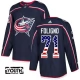 Lasten Columbus Blue Jackets Nick Foligno 71 Pelipaita USA Flag Fashion Navy Authentic
