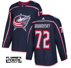 Lasten Columbus Blue Jackets Sergei Bobrovsky 72 Pelipaita Navy Authentic