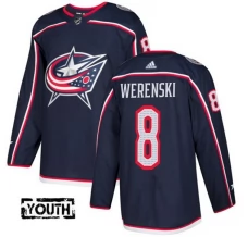 Lasten Columbus Blue Jackets Zach Werenski 8 Pelipaita Navy Authentic