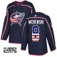 Lasten Columbus Blue Jackets Zach Werenski 8 Pelipaita USA Flag Fashion Navy Authentic